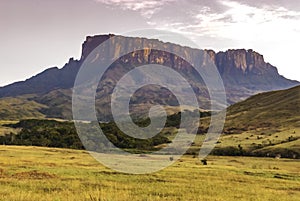 Kukenan Table Mount Called in Pemon Indians Language Kukenan Tepui, La Gran Sabana, Canaima National Park, Venezuela