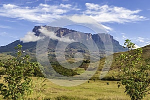 Kukenan Table Mount Called in Pemon Indians Language Kukenan Tepui, La Gran Sabana, Canaima National Park, Venezuela