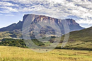 Kukenan Table Mount Called in Pemon Indians Language Kukenan Tepui, La Gran Sabana, Canaima National Park, Venezuela