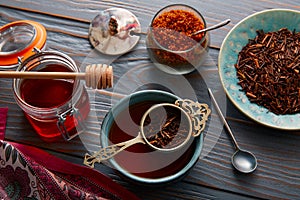 Kukicha tea served in bowl