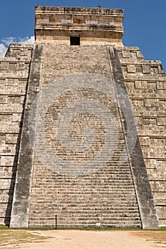 Kukulcan mesoamerican step-pyramid at Chichen Itza photo