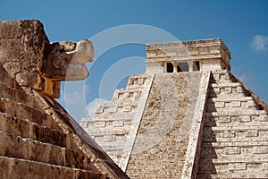 Kukulcan Mayan pyramid and ruins, Mexico