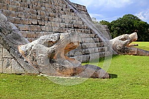 Kukulcan serpent El Castillo Mayan Chichen Itza photo