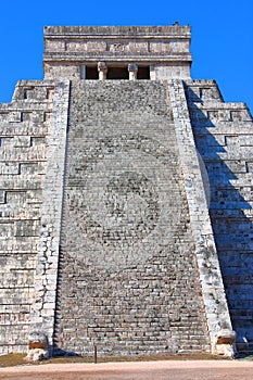 Kukulcan temple in chichenitza, yucatan, mexico III photo