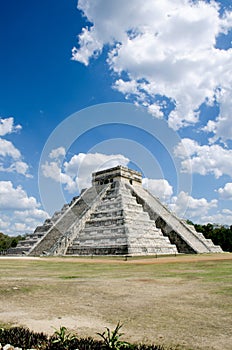 The kukulcan temple at Chichen Itza, Wonder of the World photo