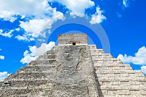 Kukulkan Pyramid in Chichen Itza Site,