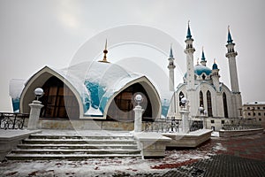 Kul Sharif Mosque complex in Kazan Kremlin in photo