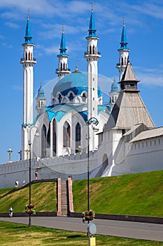 Kul Sharif mosque inside Kazan Kremlin, Tatarstan, Russia