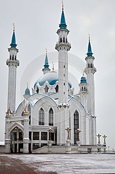 Kul Sharif Mosque in Kazan in Tatarstan against photo