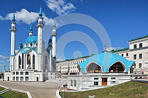 The Kul Sharif Mosque is located in Kazan city in Russia