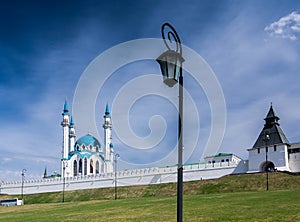 Kul Sharif Mosque and the Transfiguration tower in Kazan Kremlin