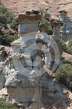 Kuladokya hills and rocks, fairy chimneys