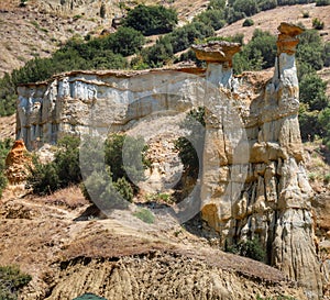 Kuladokya hills and rocks, fairy chimneys