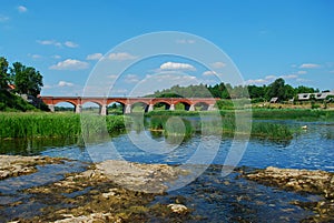 Kuldiga old brick bridge