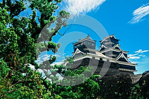 Kumamoto Castle is located in Kumamoto Prefecture, Japan. At this time, this castle was in damage from the earthquake disaster. In