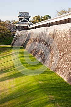 Kumamoto medieval castle wall