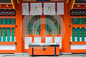 Kumano Hayatama Taisha Shrine in Shingu, Wakayama, Japan. It is part of the