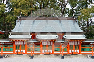 Kumano Hayatama Taisha Shrine in Shingu, Wakayama, Japan. It is part of the