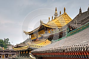 Kumbum Monastery. a famous landmark in the Ancient city of Xining, Qinghai, China.