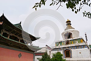 Kumbum Monastery, Ta`er Temple a Tibetan Buddhism Monastery in Huangzhong County, Xining Qinghai China