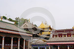 Kumbum Monastery, Ta`er Temple a Tibetan Buddhism Monastery in Huangzhong County, Xining Qinghai China