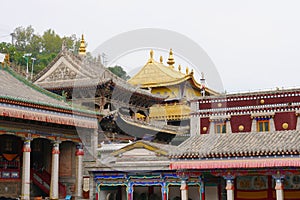 Kumbum Monastery, Ta`er Temple a Tibetan Buddhism Monastery in Huangzhong County, Xining Qinghai China