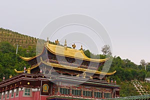 Kumbum Monastery, Ta`er Temple a Tibetan Buddhism Monastery in Huangzhong County, Xining Qinghai China