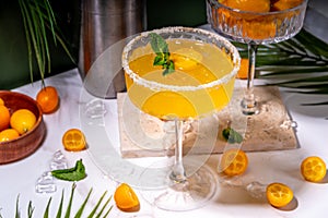 Kumquat margarita cocktail