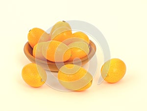 Kumquats Pottery Bowl