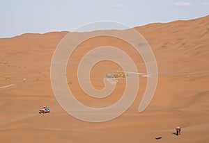 The Kumtag Desert scienic area Xinjiang Autonomous region. China