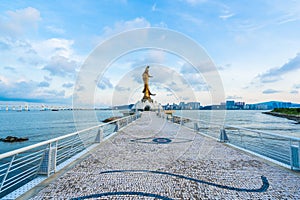 Kun iam statue landmark in macau city