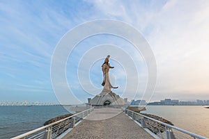 Estatua estatua de diosa de compasión en macao 