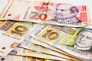 Kuna, currency of Croatia photo