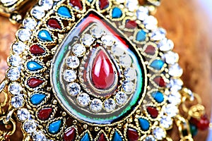 Kundan jewellery detail photo