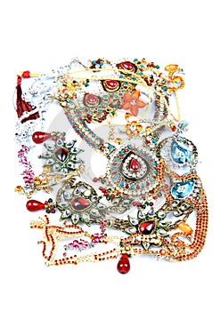 Kundan and polky jewellery photo