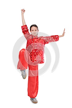 Kung fu girl high stance