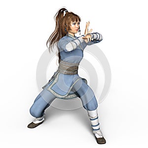 Kung-fu woman