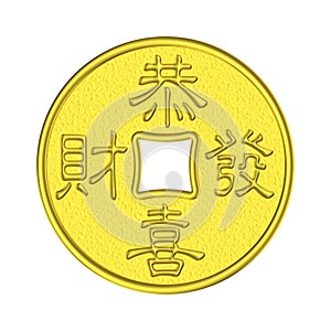 Kung Hei Fat Choy gold coin for New Year