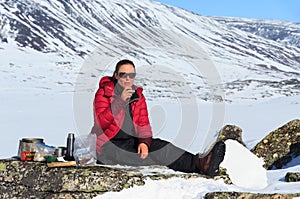 Kungsleden lunch break