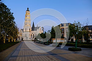 Kunming Park 1903 evening European architecture