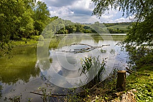 Kunov water reservoir near the small village of Kunov