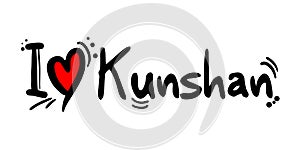 Kunshan city of China love message