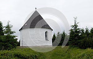 Kunstatska kaple - chapel in Orlicke hory mountains in north-east Bohemia