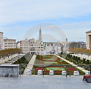 Kunstberg or Mont des Arts Mount of the arts in Brussel, Belgium