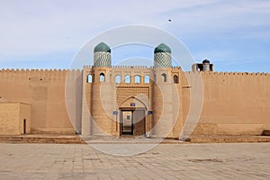 Kunya Ark Palace in Ichan Kala in Khiva city, Uzbekistan