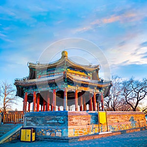 Kuoru Pavilion at the Summer Palace in Beijing, China