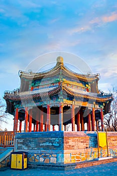 Kuoru Pavilion at the Summer Palace in Beijing, China