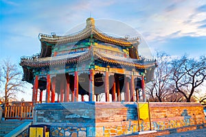 Kuoru Pavilion at the Summer Palace in Beijing, China