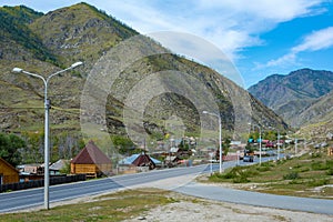 Kupchegen village in the Altai mountains