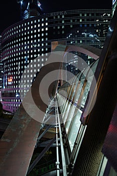 Kupka pedestrian bridge in La Defense, Paris